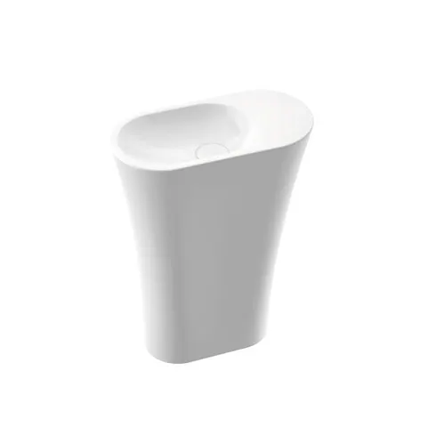 WEGA 60 SL Umywalka stojąco-przyścienna - lewa - 607 x 305 x 845 mm