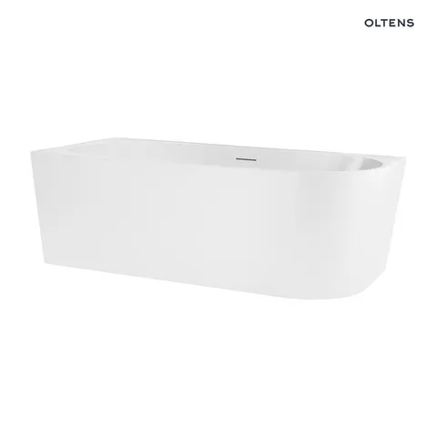 Oltens Delva wanna wolnostojąca 170x80 cm narożna lewa biała