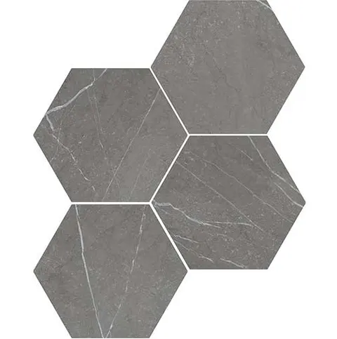 WOW LOVE AFFAIRS PETRA HEXAGON CHARCOAL 20 x 23 cm