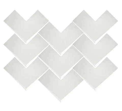 WOW BOHO ELLE WHITE MATT 20 x 20 cm