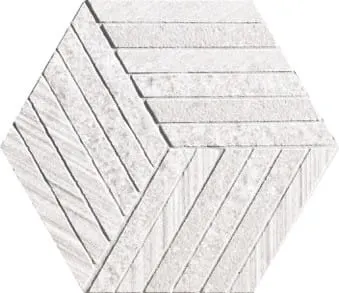 41ZERO42 Otto Mosaic 6 Bianco 22,5 x 19,5 cm