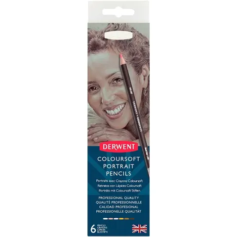 Zestaw kredek Derwent Coloursoft Skintones - 6 szt.