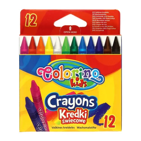 Kredki świecowe Colorino 12 szt.