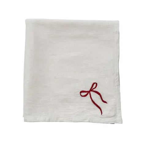Serwetka Fiola Bow napkin 45x45 cm. white Lene Bjerre