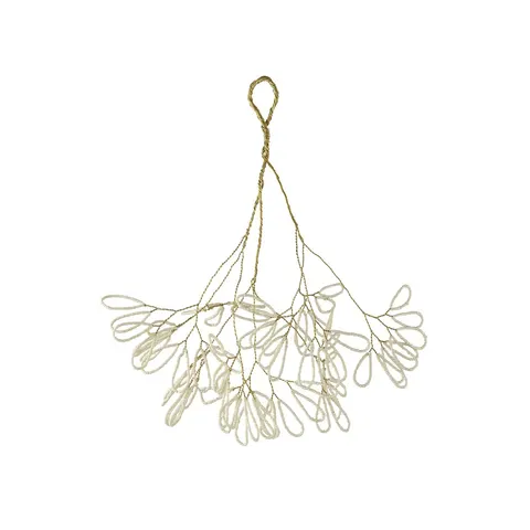 Ozdoba Jemioła Misolde Lene Bjerre 35 cm Off white/ L.Gold
