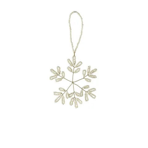 Ozdoba Śnieżynka Misolde Lene Bjerre white.gold 9x9cm