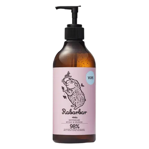 YOPE Naturalne mydło do rąk Rabarbar i róża 500 ml