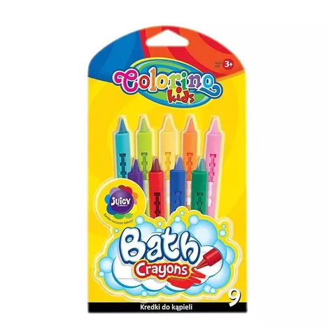 Kredki do kąpieli Colorino 9 szt.