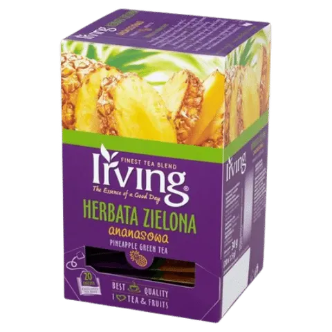 IRVING ZIELONA HERBATA ANANASOWA 20 TOREBEK