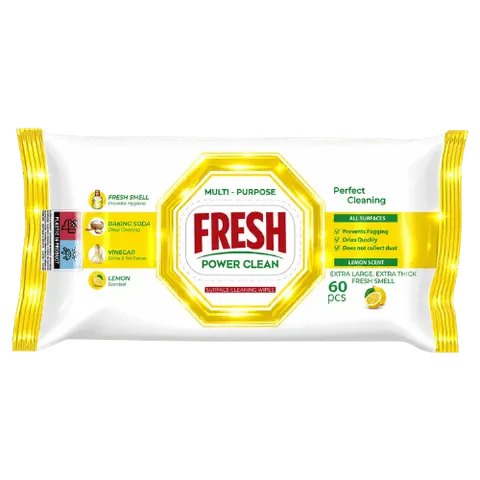 FRESH CHUSTECZKI NAWILŻANE DO CZYSZCZENIA 60 SZT