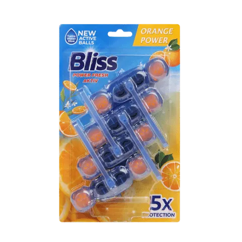 BLISS WC ZAWIESZKI DO WC POMARAŃCZA 4 X 50 G