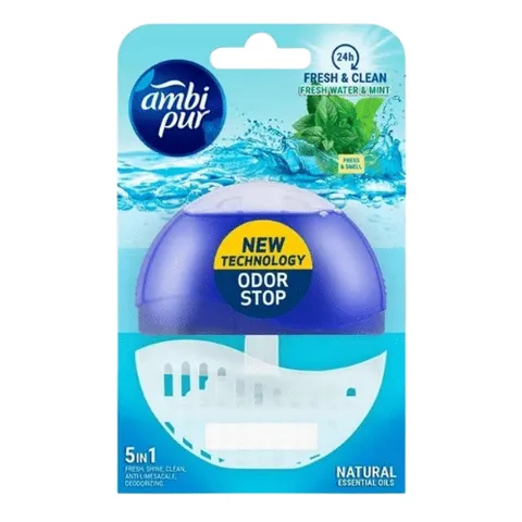 AMBI PUR ŻELOWA KOSTKA DO WC - MIĘTA I OCEAN 55 ML