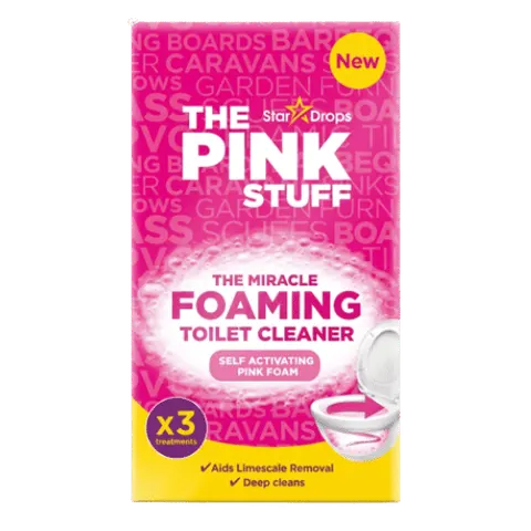 PINK STUFF PROSZEK PIENIĄCY DO ODKAMIENIANIA TOALET 3X100G