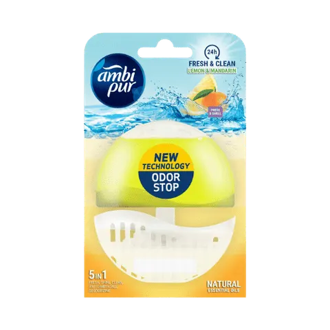 AMBI PUR ŻELOWA KOSTKA DO WC - CYTRYNA I MANDARYNKA 55 ML