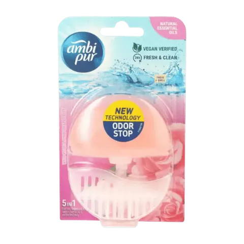 AMBI PUR ŻELOWA KOSTKA DO WC - DZIKA RÓŻA 45 G