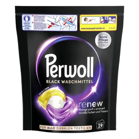 PERWOLL KAPSUŁKI DO PRANIA CZARNYCH TKANIN 19 SZTUK