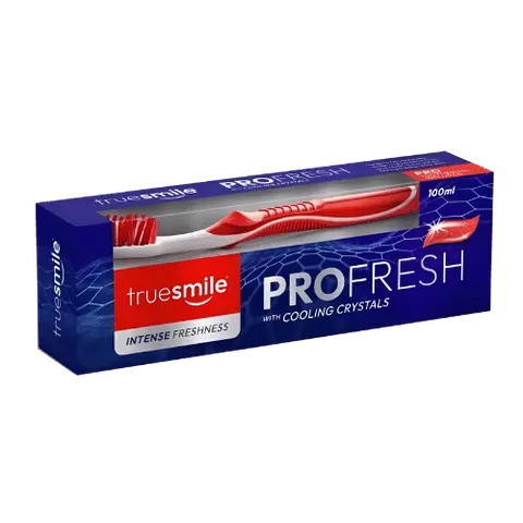 TRUESMILE PASTA DO ZĘBÓW Z FLUOREM 100ML + SZCZOTECZKA
