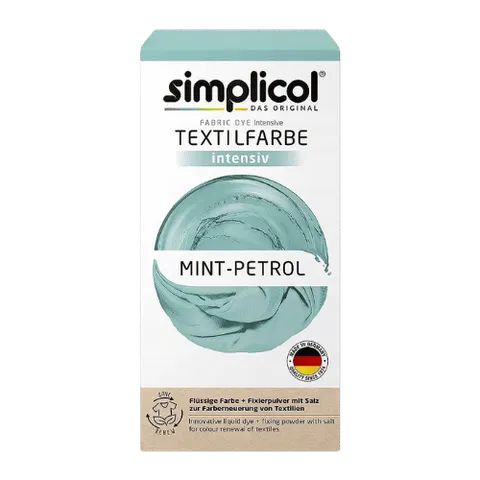SIMPLICOL BARWNIK DO UBRAŃ MIĘTA PETROL
