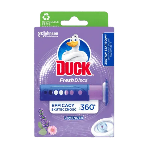 DUCK KRĄŻKI ŻELOWE DO WC LAWENDOWE 36 ML