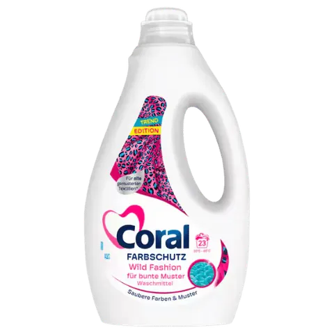 CORAL ŻEL DO PRANIA ŻYWE KOLORY 23 PRANIA 1-15 L