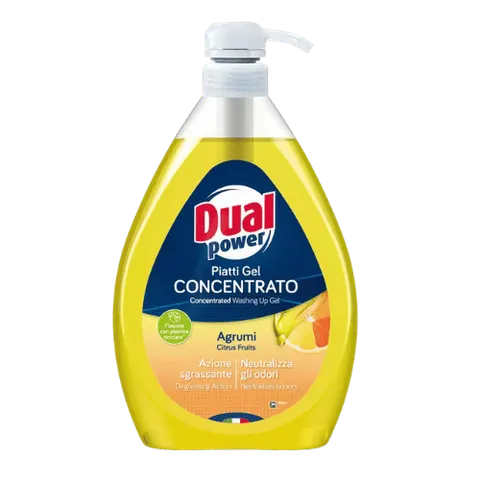 DUAL POWER DO MYCIA NACZYŃ 1L CITRUS ŻÓŁTY