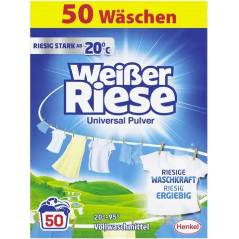 WEISSER RIESE PROSZEK DO PRANIA UNIWERSALNY 50PRAŃ
