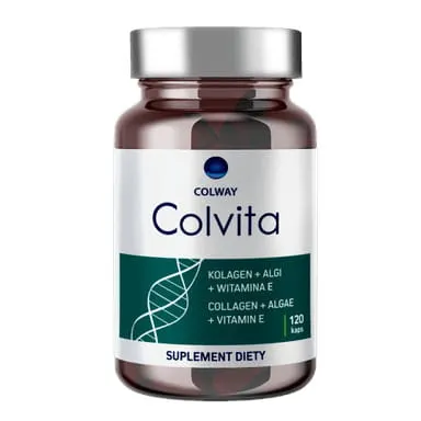 Colvita 120 – kolagen rybi z witaminą E i algami morskimi | 120 kapsułek