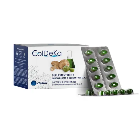 ColDeKa Colway Grzyby Shiitake + wit A + wit D + wit K + Beta D Glukan 60 kaps