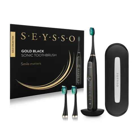 SEYSSO GOLD Black Ekskluzywna Szczoteczka Soniczna Premium