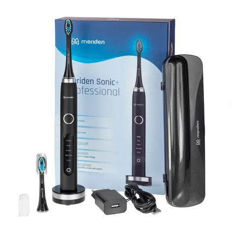 Szczoteczka soniczna Meriden Sonic+ Professional Black / 5trybów pracy / Twin Engine