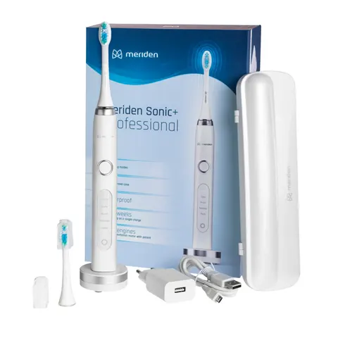 Szczoteczka soniczna Meriden Sonic+ Professional White / 5 trybów pracy / Twin Engine