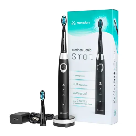 Szczoteczka soniczna Meriden Sonic+ Smart Black/ 3 tryby pracy / Nowa technologia
