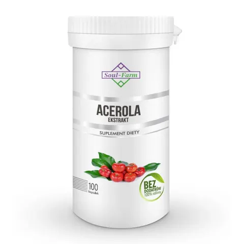 Acerola witamina C Ekstrakt 10:1 Premium 100kaps