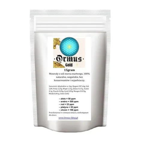 ORMUS ORME Gold - Pierwiastki życia - mocny proszek ze złotem (15 g)
