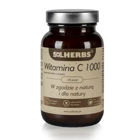 Witamina C 1000 w proszku SOLHERBS (kwas askorbinowy)