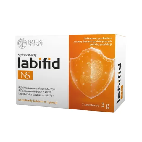 Labifid NS – probiotyk 63 mld bakterii na jelita i mikrobiom | 7 saszetek