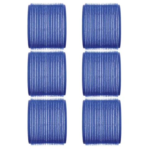 Wałki do włosów, średnica 78mm, plastikowe, na rzep, 6szt