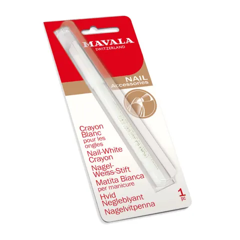 Mavala nail white crayon - biała kredka do paznokci francuski manicure