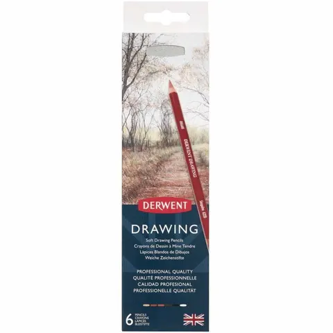 Zestaw kredek Derwent Drawing - 6 szt.