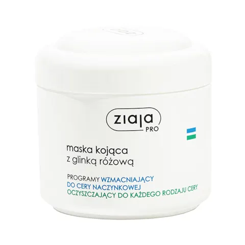 Ziaja pro maska kojąca z glinką różową, 200 ml