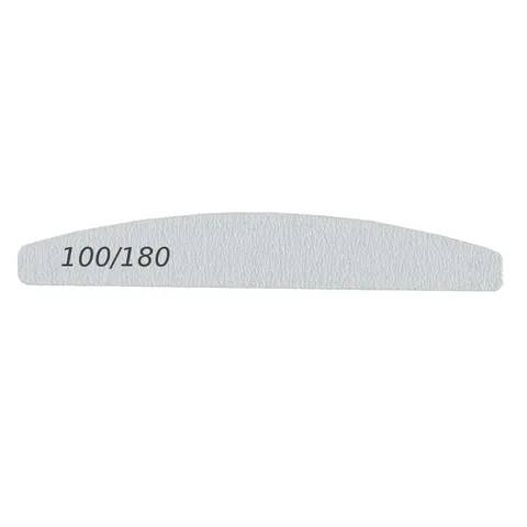 Pilnik do paznokci dwustronny łódka, półksiężyc, zebra, 100/180