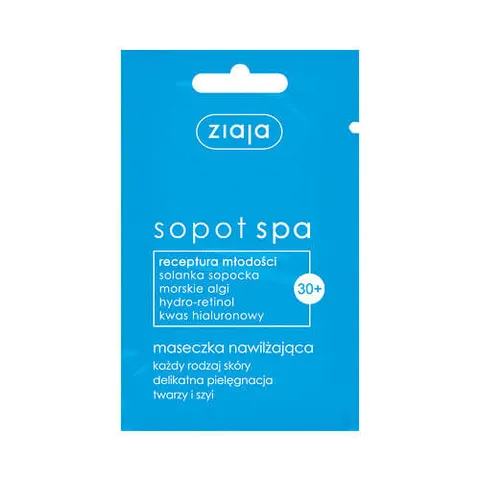 Ziaja sopot spa maseczka nawilżająca do twarzy, saszetka, 7ml