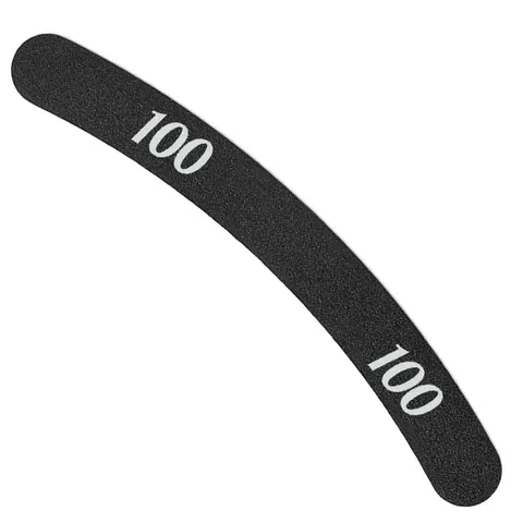 Pilnik do paznokci dwustronny banan czarny 100/100