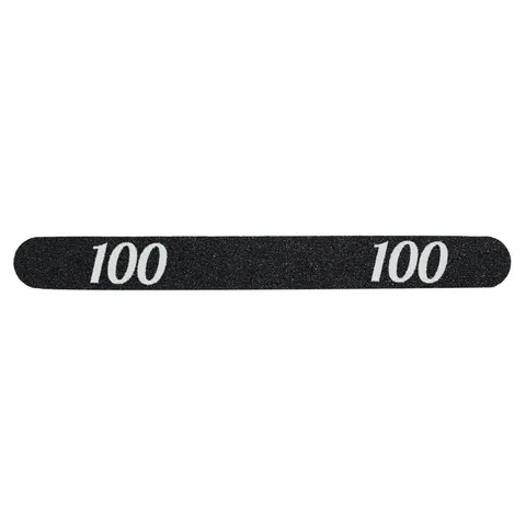 Pilnik do paznokci dwustronny prosty czarny 100/100