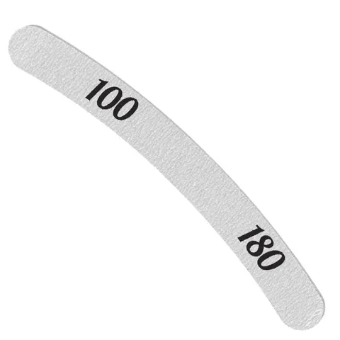 Pilnik do paznokci dwustronny banan zebra szary 100/180