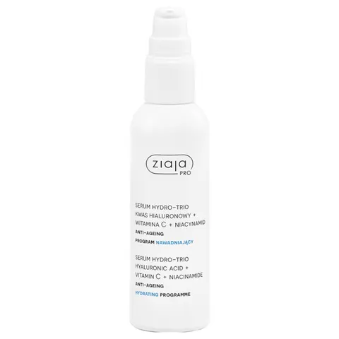 Ziaja pro serum hydro-trio kwas hialuronowy + witamina c + niacynamid 90ml