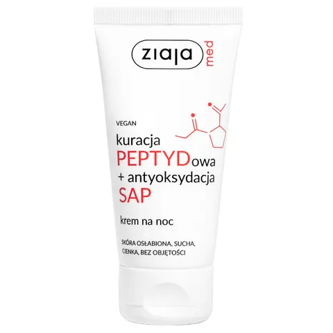 Ziaja med kuracja peptydowa krem do twarzy na noc 50ml