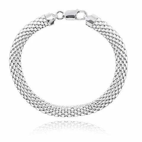 Bransoletka Srebrna Tub Ażurowy 8,00 mm pr 925 Grawer Gratis
