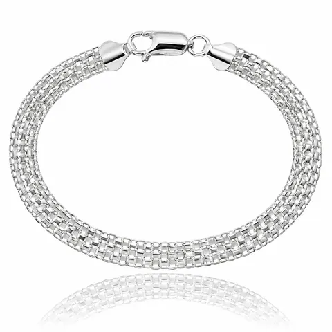 Bransoletka Srebrna Bismark 6,00 mm pr 925 Grawer Gratis