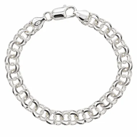 Bransoletka Srebrna Garibaldka 8,0 mm pr 925 Grawer Gratis